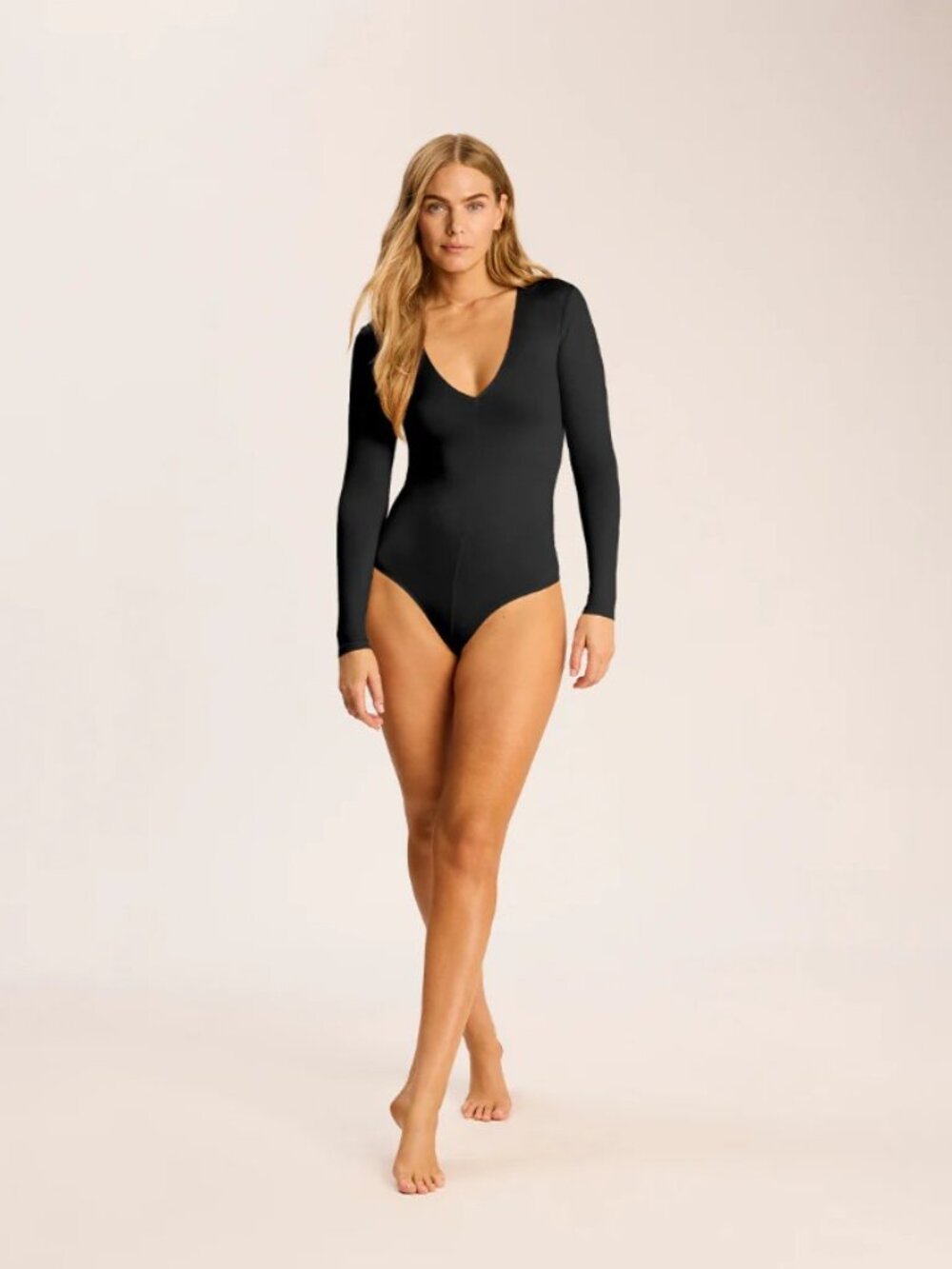 NWT Set of 2 Commando Prima Ballet Deep V Bodysuit One Size